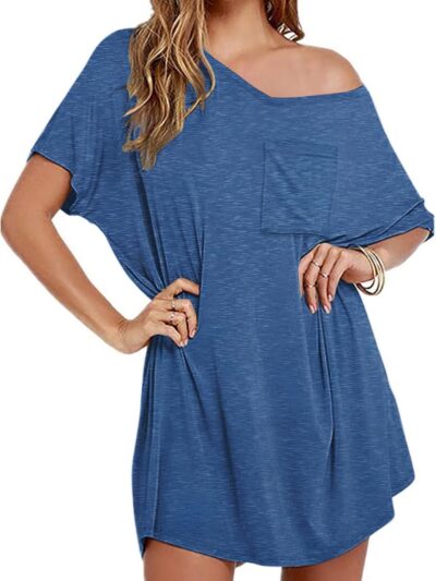 Women's Cotton Oversized T-Shirt Nightgown Soft Comfortable Sleepwear