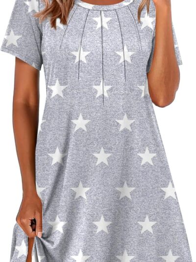 Women's Relaxed Nightshirt Sleepdress Soft Casual Sleepwear