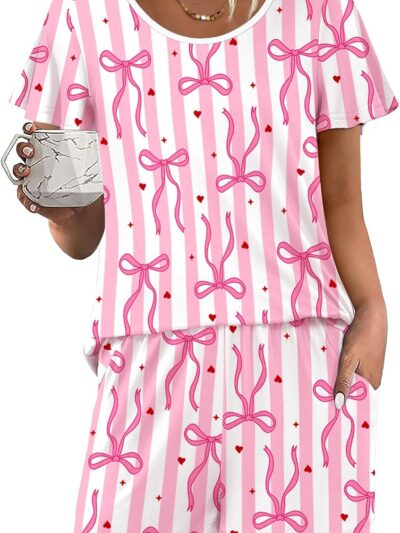 Women's Summer Pajama Set Lightweight Comfortable Sleepwear