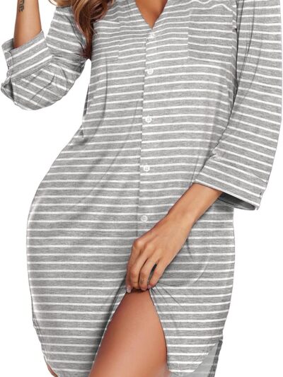 Women's Casual Nightshirt Sleepwear Soft Comfortable Nightdress