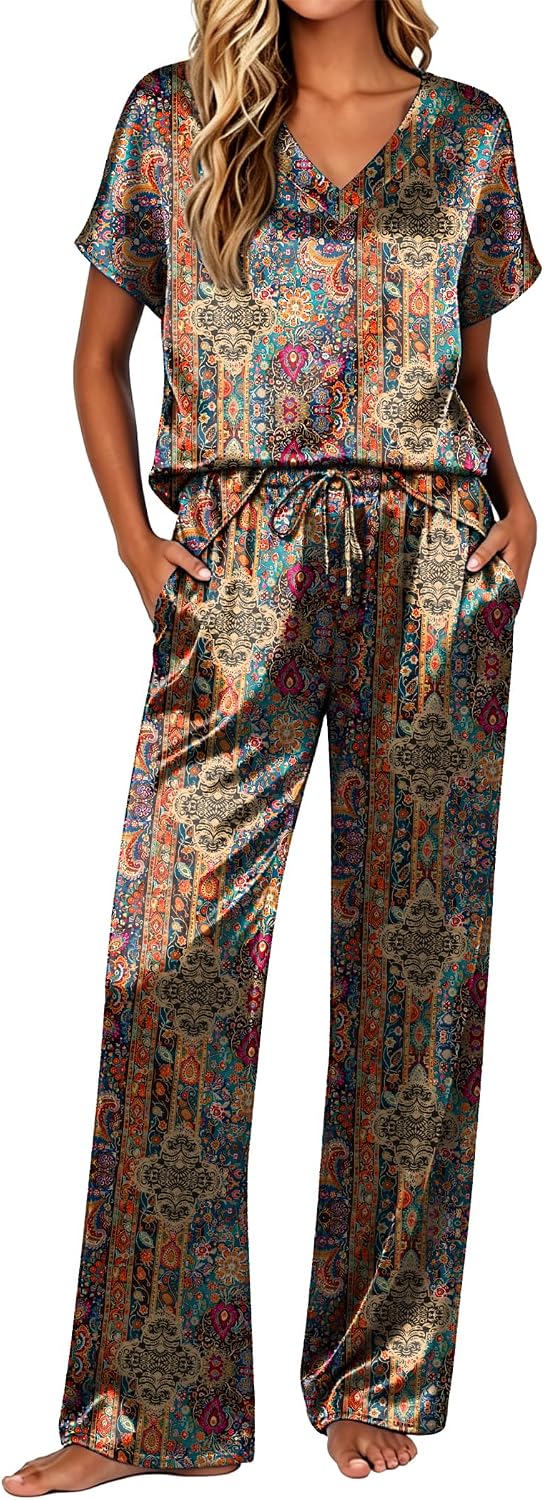 Women's Long Sleeve Pajama Set Soft Comfortable Loungewear